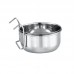 CANECA INOX P/PASSAROS C/GANCHO 300ML 