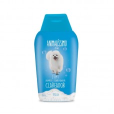 32057 - Shampoo e Condicionador Animalissimo Pet Care Clareador 2x1 - 500ml