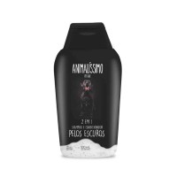 32059 - Shampoo e Condicionador Animalissimo Pet Care Pelos Escuros - 500ml