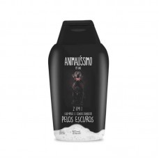 32059 - Shampoo e Condicionador Animalissimo Pet Care Pelos Escuros - 500ml