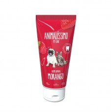 33449 - CREME DENTAL MORANGO 60G ANIMALISSIMO