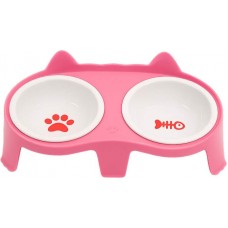 35065 - COMEDOURO DUPLO CERAMICA URSINHO