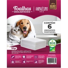 34704 - TOALHA DESCARTAVEL 50X70CM PCT C/6UN