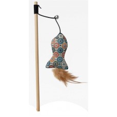 35086 - VARA P/GATO PEIXE PLUMA 40CM ANIMALISSIM