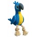 PELUCIA ARARA AZUL C/CORDA ANIMALISSIMO