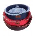Cama para Cachorro Super Confortável Redonda c/ Babado 58cm - G