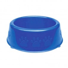 33862 - Comedouro Perolizado Luxo P/ Cães e Gatos Azul - 600ml