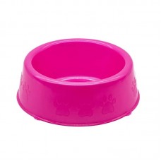 33863 - Comedouro Perolizado Luxo P/ Cães e Gatos Rosa - 600ml