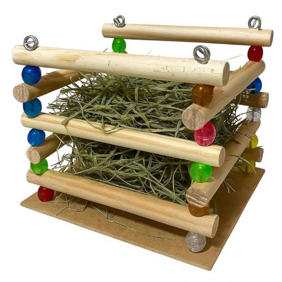 Alfafeiro - Porta Feno de Madeira para Roedores P