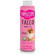 33906 - Talco Banho a Seco para Cães Femeas Animalissimo - 100g