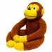Macaco Amigão Brinquedo Mordedor Pelucia Animalissimo