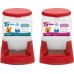 KIT COMEDOURO+BEBEDOURO PRATIC 3L VERMEL