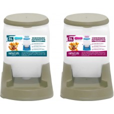 35583 - KIT COMEDOURO+BEBEDOURO PRATIC 3L NUDE