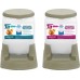 KIT COMEDOURO+BEBEDOURO PRATIC 3L NUDE