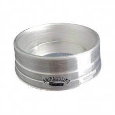34628 - Comedouro/ Bebedouro para Cães Aluminio Pesado Polido Animalissimo - Tam P