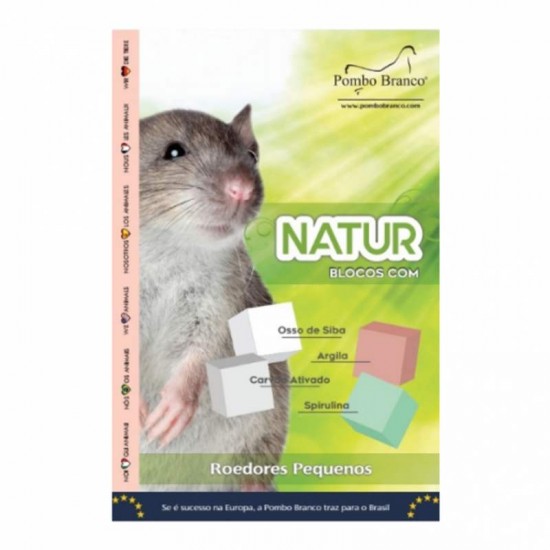 Bloco com Osso de Siba para Roedores Pequenos