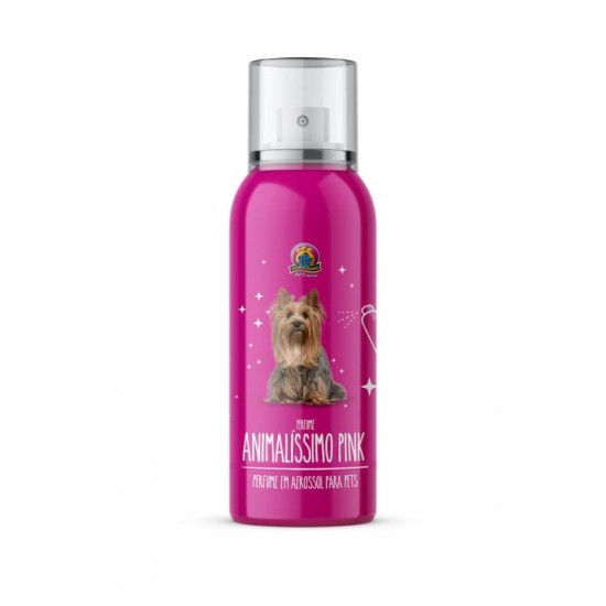 Perfume Profissional Premium P/ Cães Aerossol Pink Animalissimo - 150ml