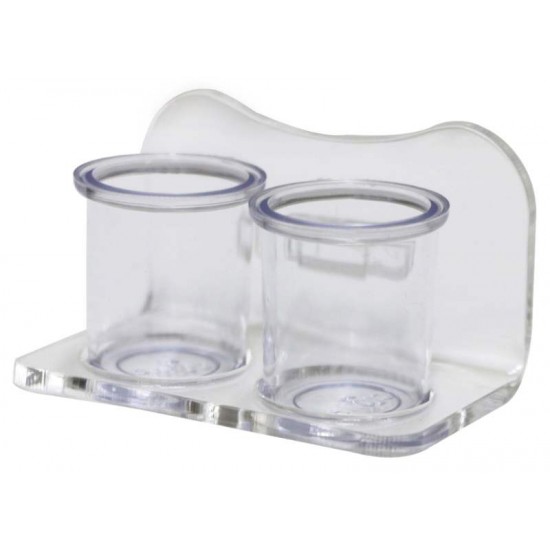 Porta Vitamina Duplo Medio Cristal P/ Passaros Animalissimo