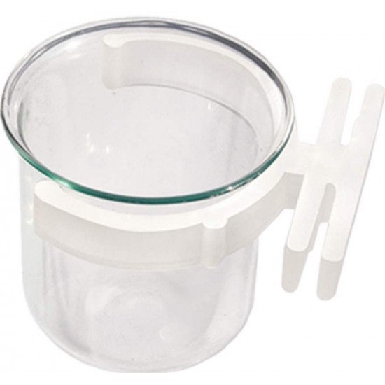 Porta Vitamina Redondo Cristal P/ Passaros  Animalissimo