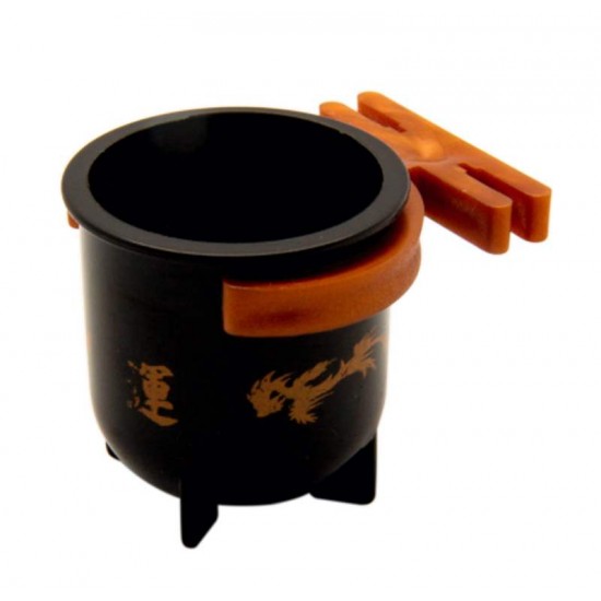 Porta Vitamina Redondo Samurai Preto P/ Passaros Animalissimo - Tam P