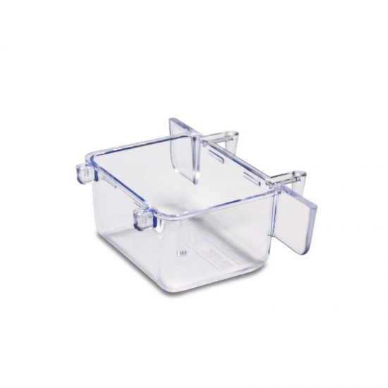 Bebedouro para Pássaros Acrílico Lateral Médio