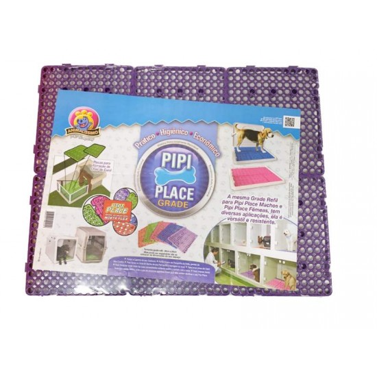 Grade Higienica P/ Pipi Place Placas de Fixação Animalissimo - Lilas