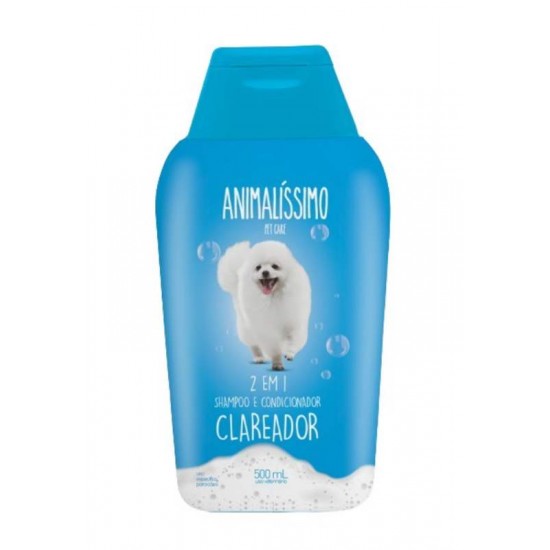 Shampoo Clareador Animalíssimo 500ml – Realce da Cor e Brilho para Pelos Claros