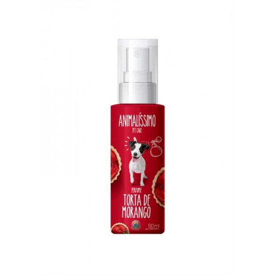 Perfume Profissional Premium P/ Cães Torta de Morango Animalissimo - 50ml