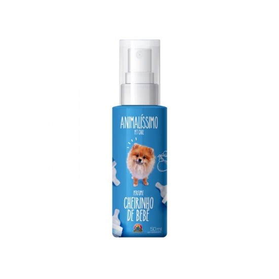 Perfume Profissional Premium P/ Cães Cheirinho de Bebe Animalissimo - 50ml