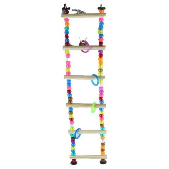 Brinquedo para Pássaros Escada c/ Miçanga Animalissimo - Tam P