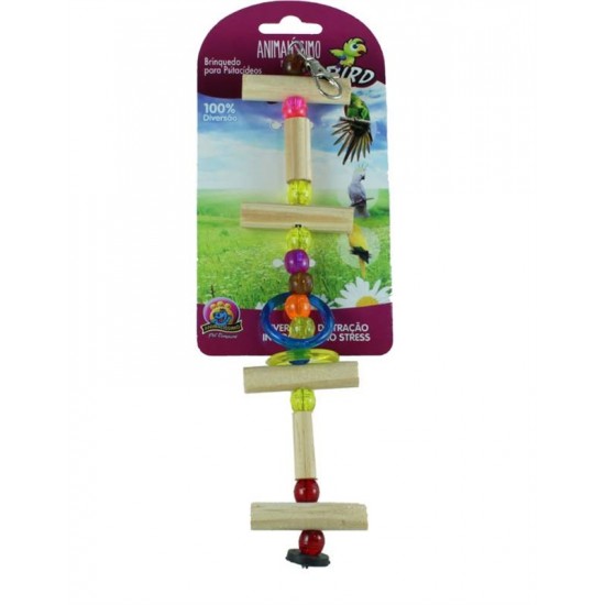 Brinquedo para Pássaros Cordão Misto Modelo 01 - Tam P