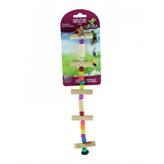 Brinquedo para Pássaros Cordão Misto Modelo 01 - Tam M