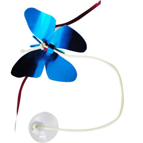 Brinquedo Interativo para Gatos Pega Pega Borboleta com Ventosa