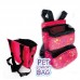 Bolsa Canguru Mochila Transporte Pet Gatos e Roedores - Vermelho