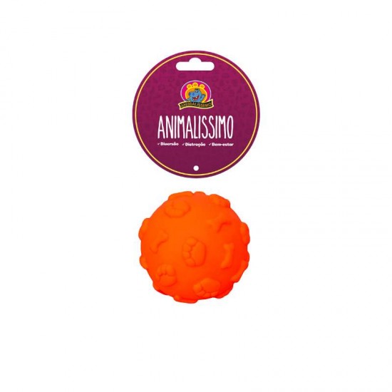 Brinquedo para Cães Bola Pata Osso Vinil Animalissimo