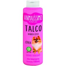 33906 - Talco Banho a Seco para Cães Femeas Animalissimo - 100g