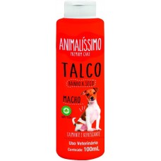 33907 - Talco Banho a Seco para Cães Machos Animalissimo - 100g