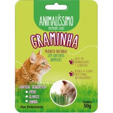 33910 - GRAMINHA P/GATOS 50G ANIMALISSIMO