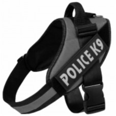 34275 - PEITORAL POLICE K9 TAM P PRETO 32X15CM