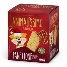 34443 - PANETONE CARNE 80G P/CAES ANIMALISSIMO