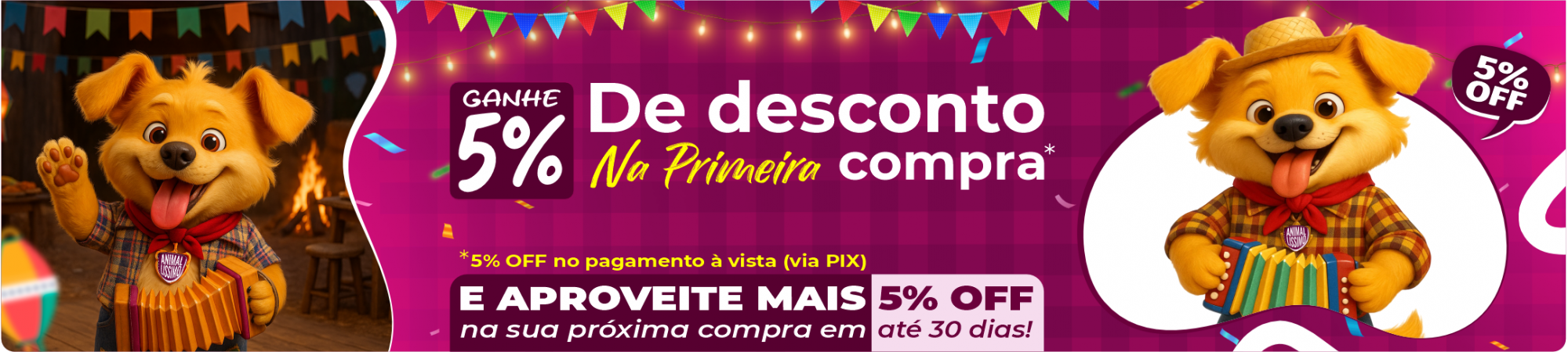 5% Desconto
