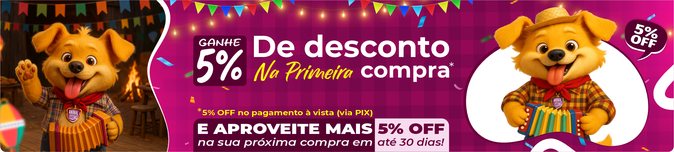 5% Desconto