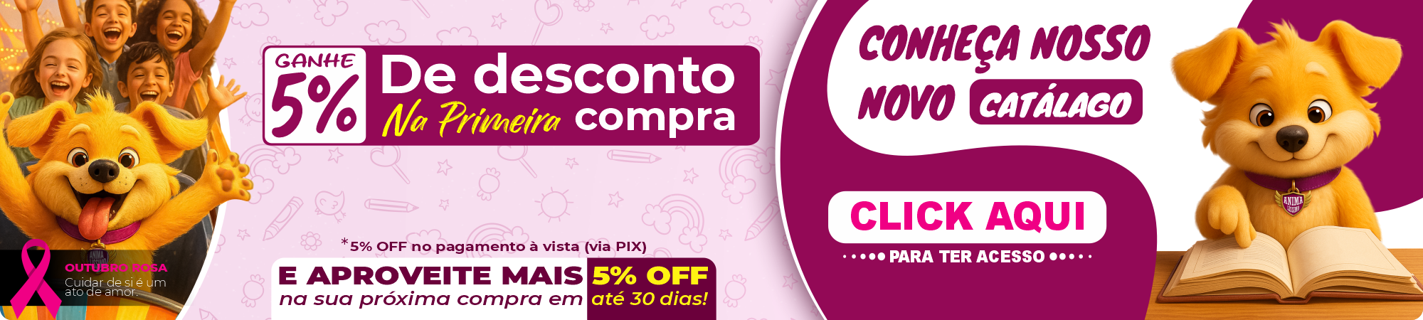 5% Desconto/ Catalogo